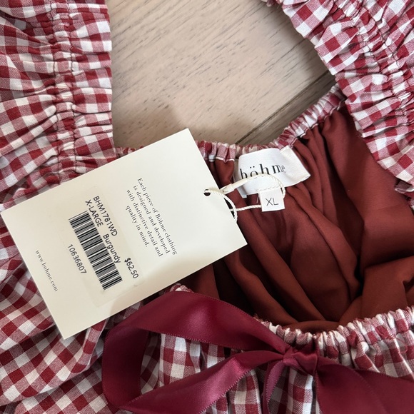 Bohme Red and White Gingham Mini Dress - Picture 5 of 6